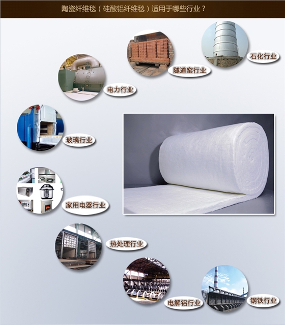 陶瓷纖維毯應用行業-火龍耐材提供
