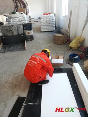 隧道窯保溫施工現場